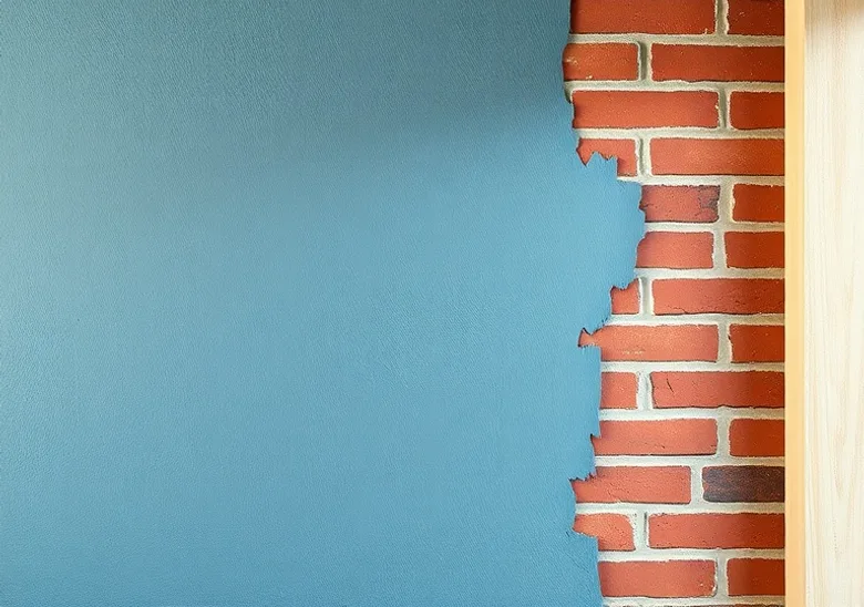 Application d'un enduit décoratif à la lisseuse sur un mur
