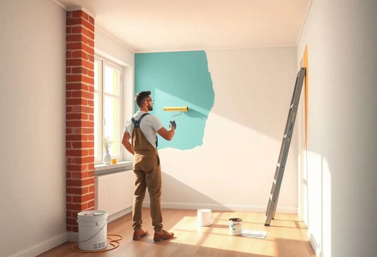 Peintre Saint-Max 54130 en intervention sur un chantier